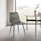 Armen Living Monte Contemporary Dining Chair in Gray Faux Leather with Black Metal Legs LCMOCHGREY - alternate 7